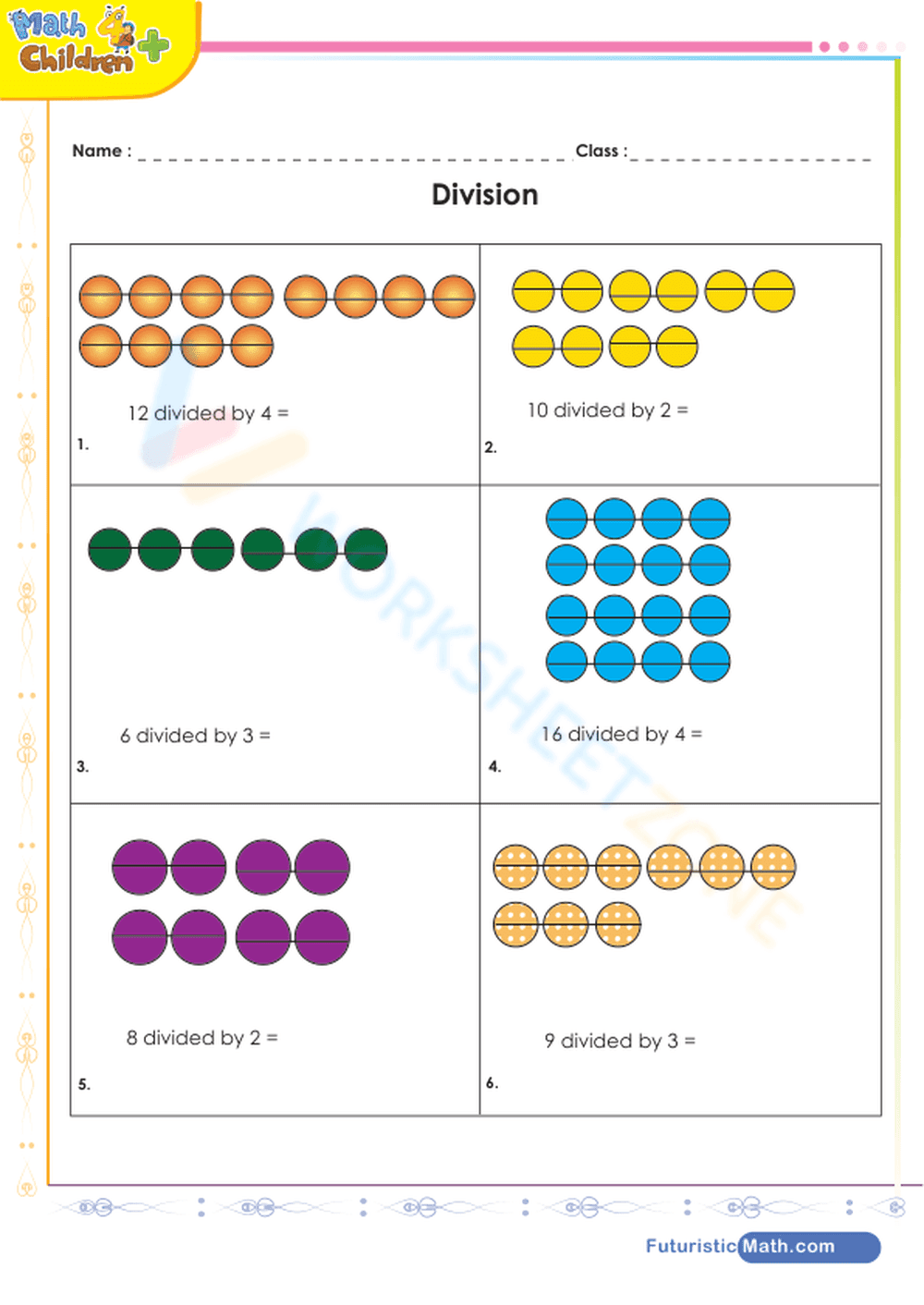 Essential Basic Division Worksheet | Grade 3 Math - Page 1