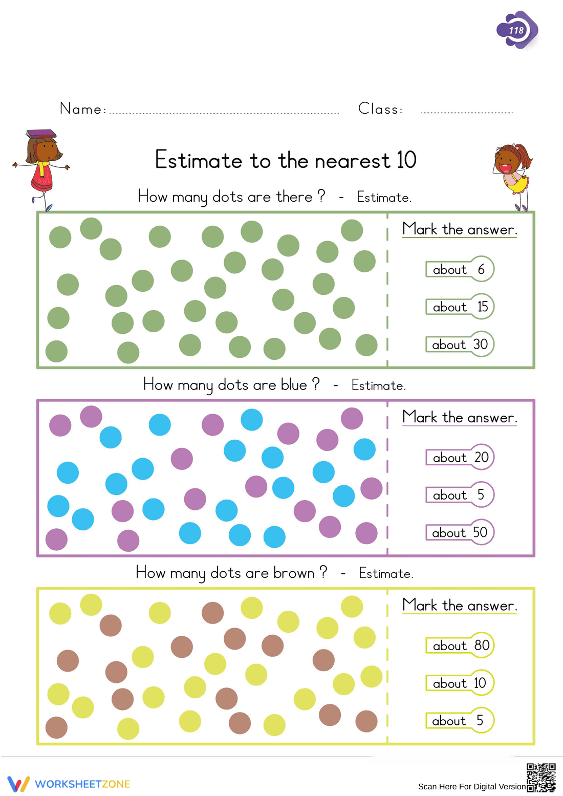 Printable Rounding to the Nearest 10 Worksheet | Grade 3 - Page 1