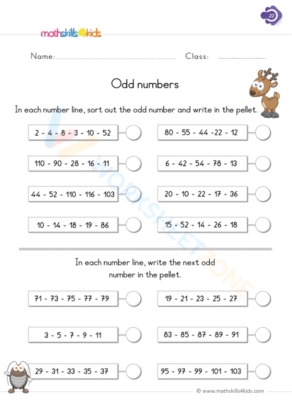 Odd number lines - Page 1