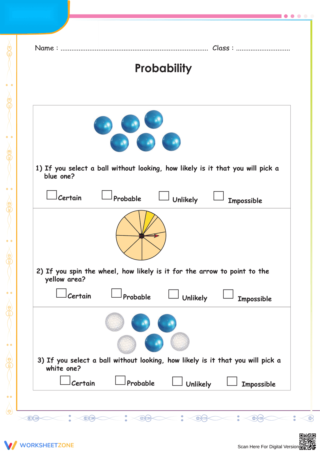 Certain or Unlikely Probability Scenarios - Page 1
