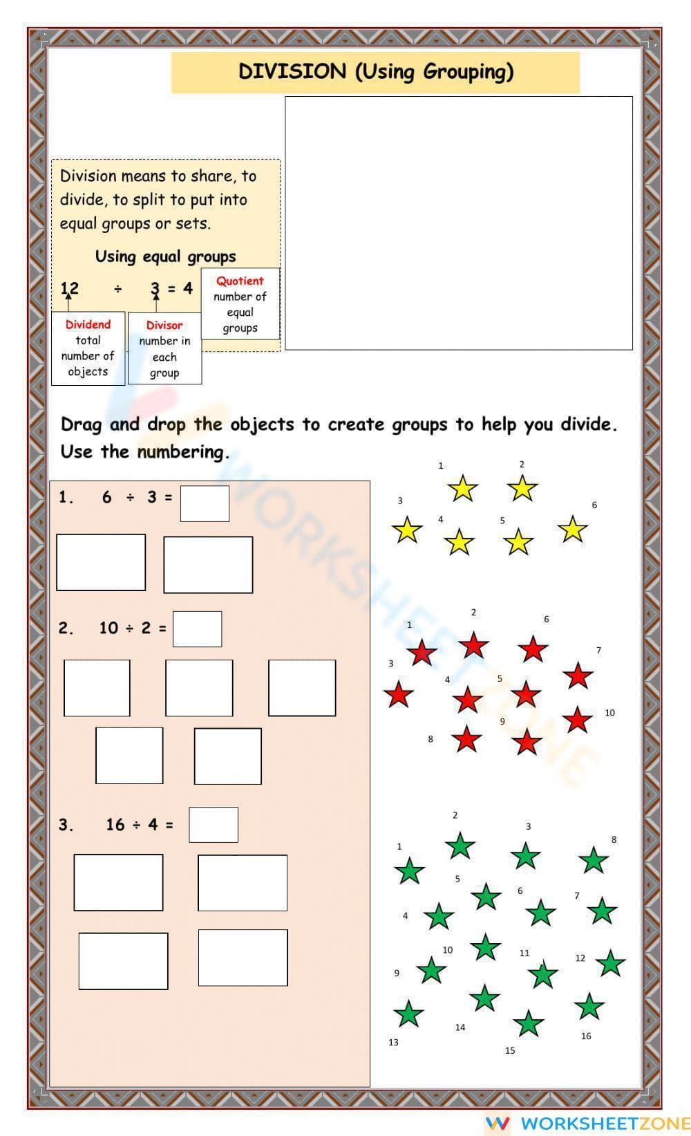 Division Practice - Page 1