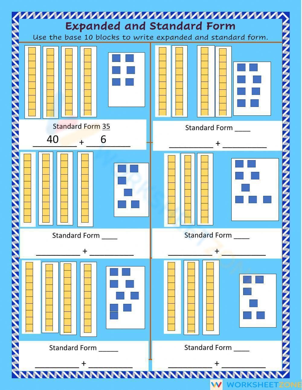Expanded and Standard Form 3 - Page 1