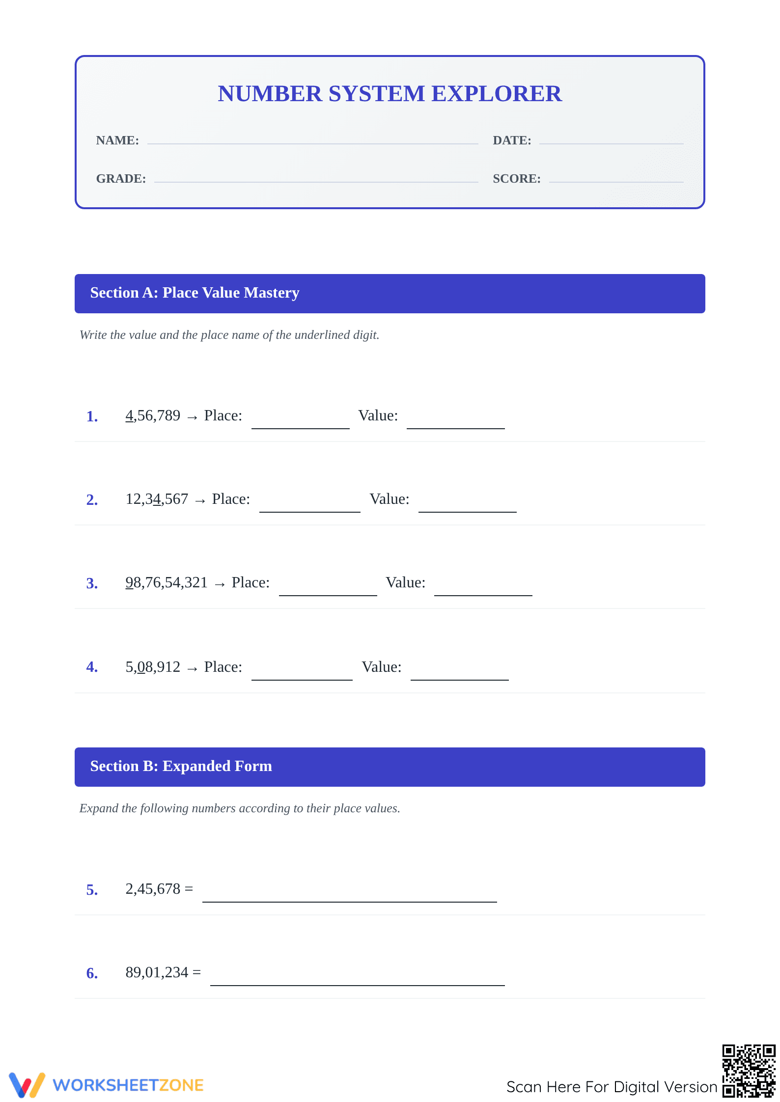 Essential Number System Explorer | Grade 6 Math Aligned - Page 1