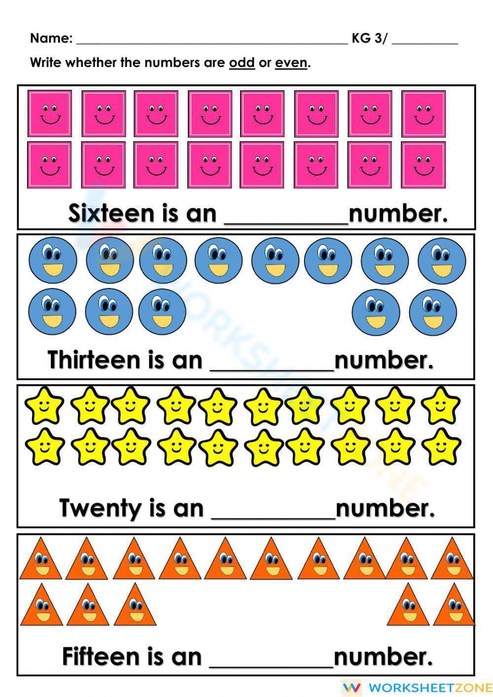 Practice Even and Odd Numbers - Page 1