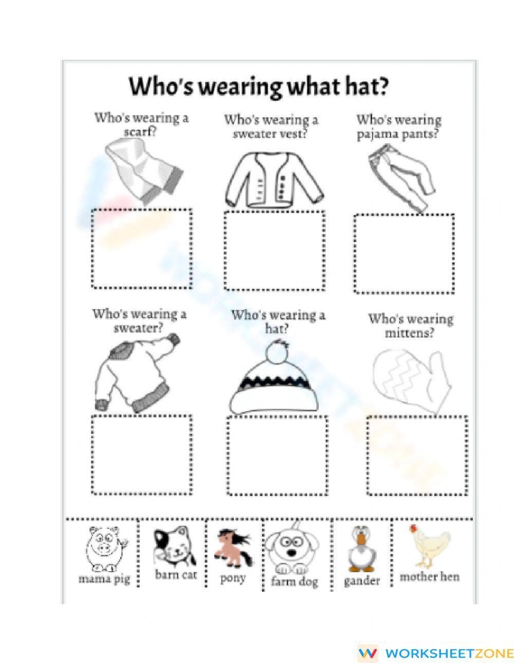 Printable The Hat Worksheet | Grade 1 Reading Comprehension - Page 1