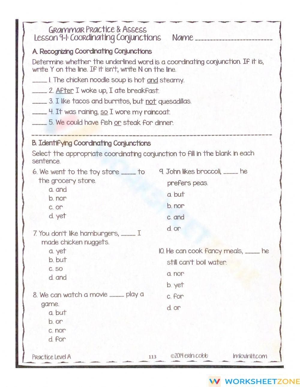 Coordinating conjunctions - Page 1