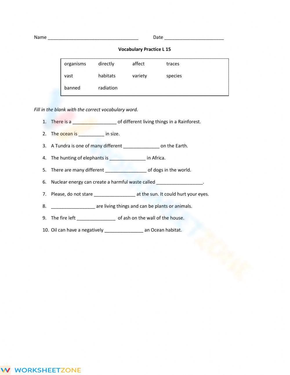 Essential Grade 4 Vocabulary: Context Clues Practice - Page 1