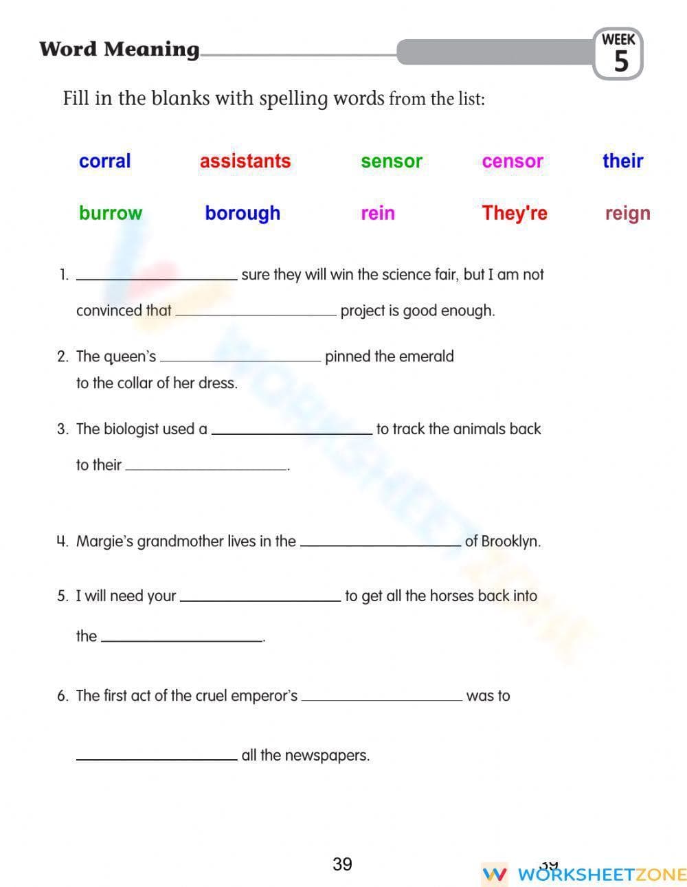 Essential Homophones Worksheet | Grade 5-8 ELA Practice - Page 1
