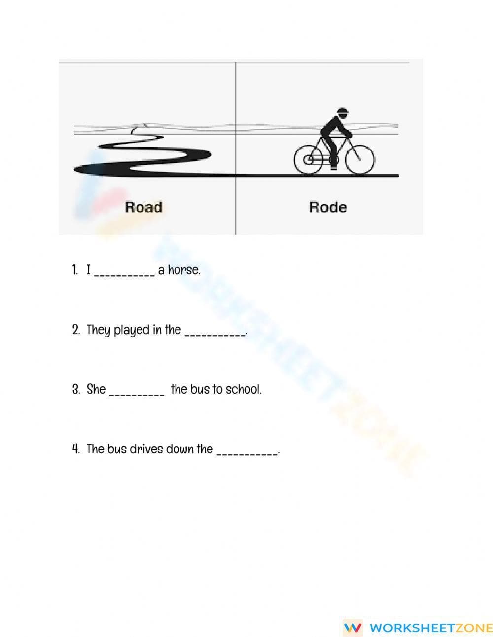 Grade 2 Homophones — Printable No-Prep Worksheet - Page 1