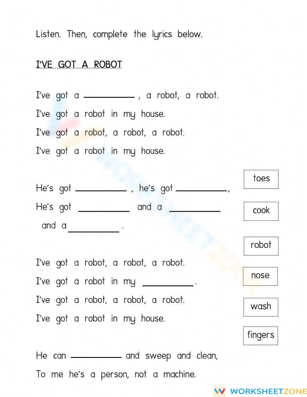 Grade 3 Reading Comprehension — Printable No-Prep Worksheet - Page 1