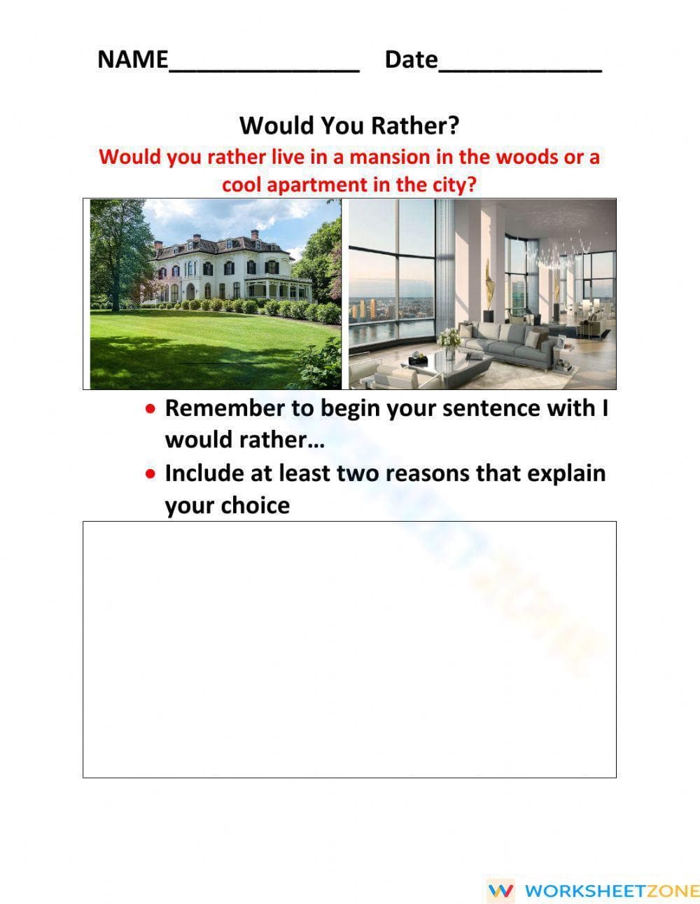Interactive 'Would You Rather' Scenarios for Kids - Page 1