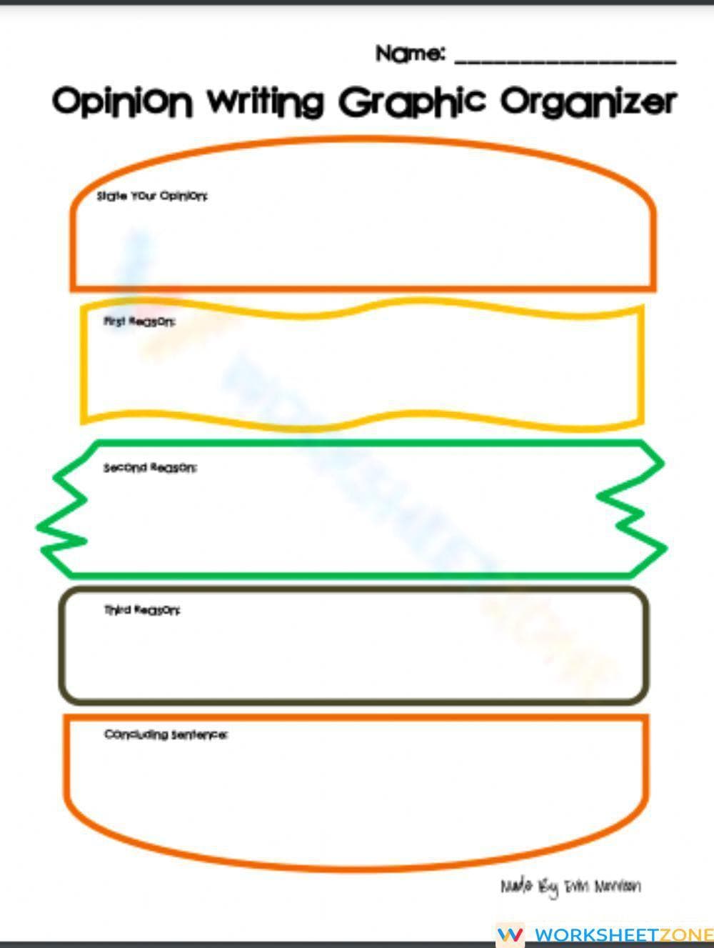 Grade 2 Opinion Writing — Printable No-Prep Worksheet - Page 1