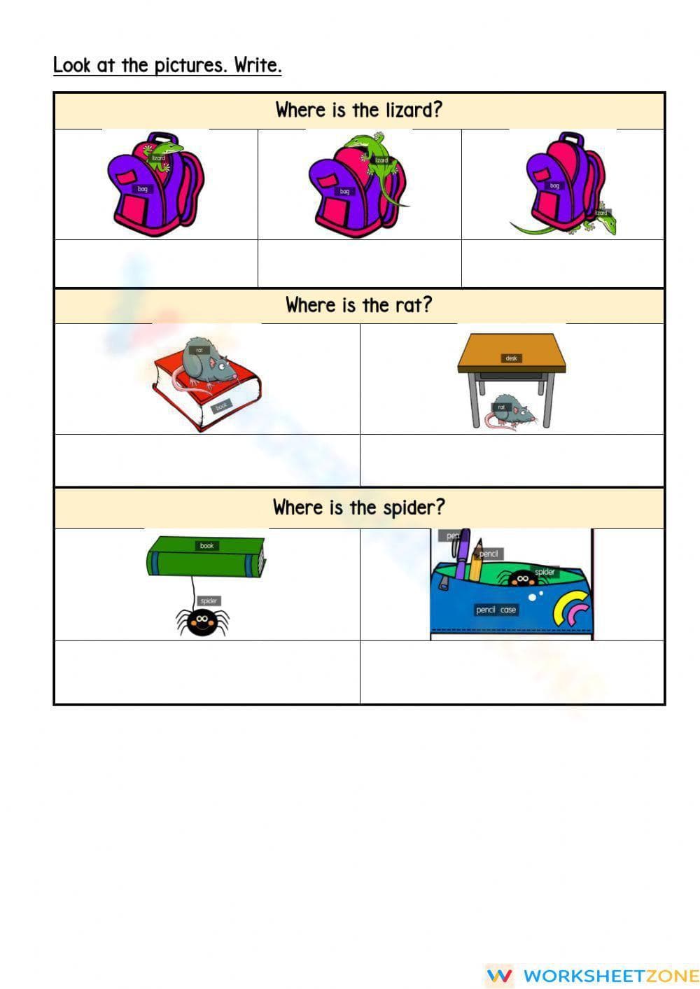 Printable Grade 2 Prepositions Worksheet | Pet Show Theme - Page 1