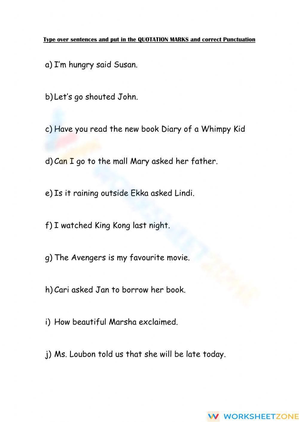 Quotation Marks - Page 1