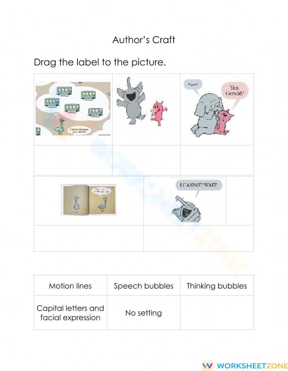 Author's Craft Worksheet | Grade 2 Printable ELA Activity - Page 1