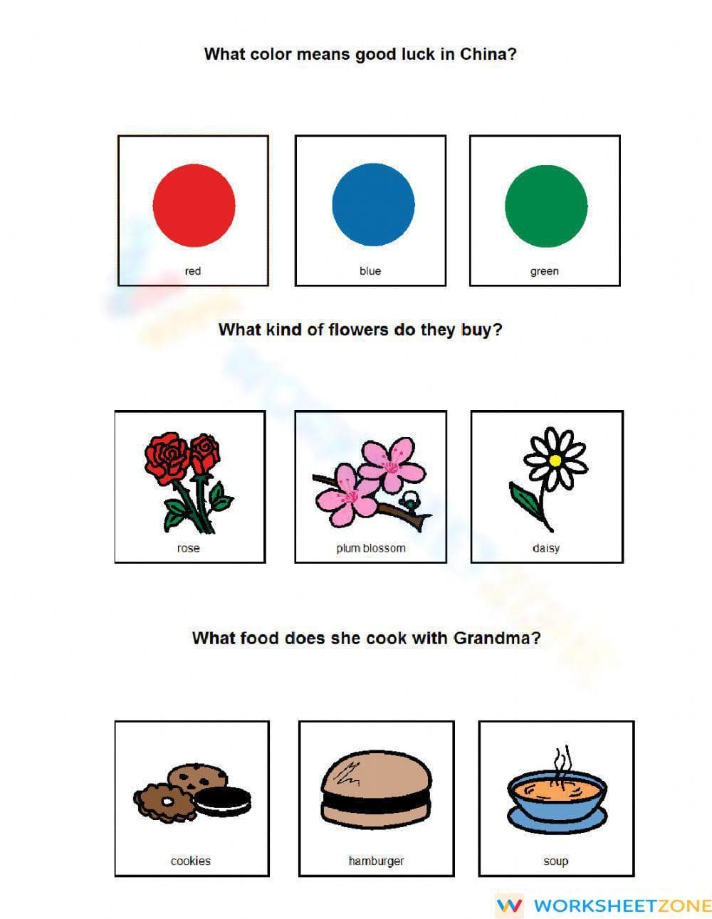 Printable Chinese New Year Reading Worksheet | Grade 1 - Page 1