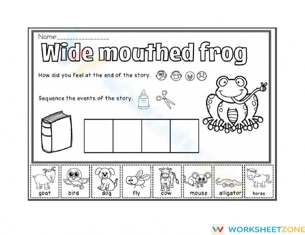 Grade 1 Story Sequencing — Printable No-Prep Worksheet - Page 1