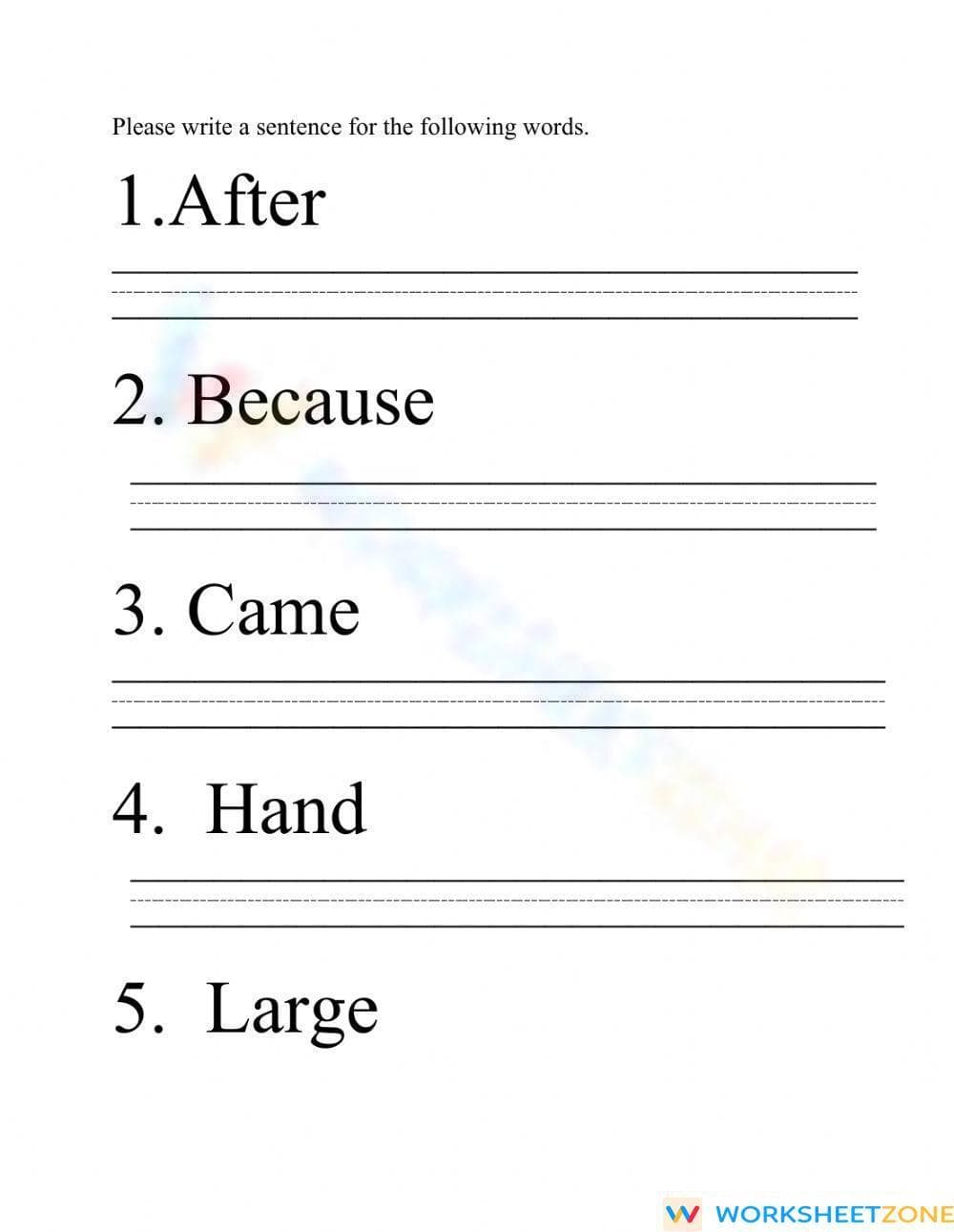 Essential Grade 2 Sight Words: No-Prep Worksheet - Page 1