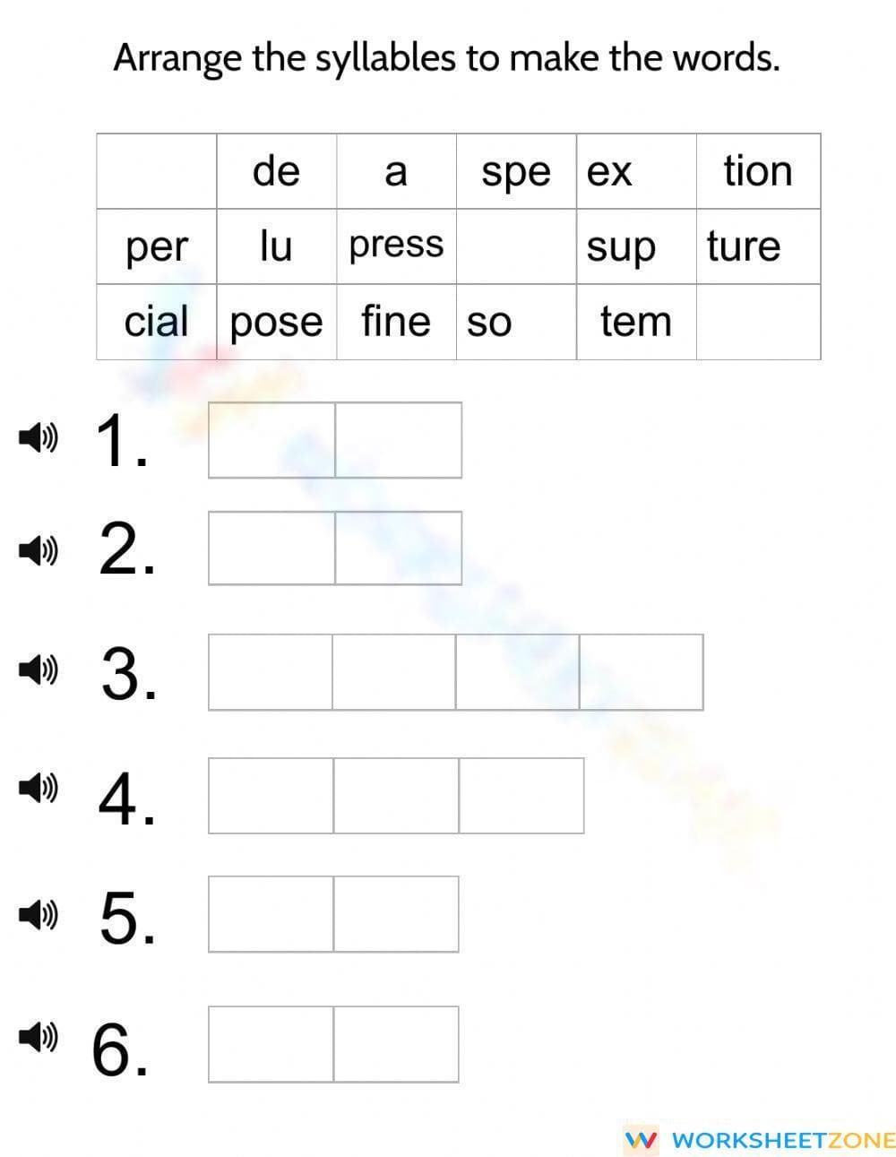 Essential Syllables Worksheet | Grade 5-11 ELA Aligned - Page 1