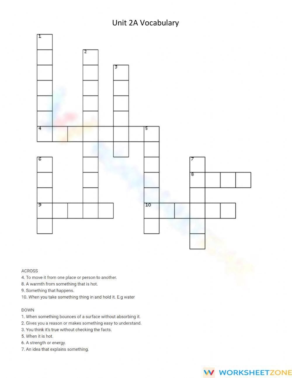 Essential Grade 5 Vocabulary Crossword | Reach Book 5 - Page 1