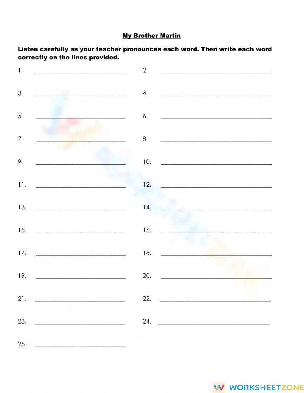 Essential Vocabulary & Spelling Worksheet | Grade 4 ELA - Page 1
