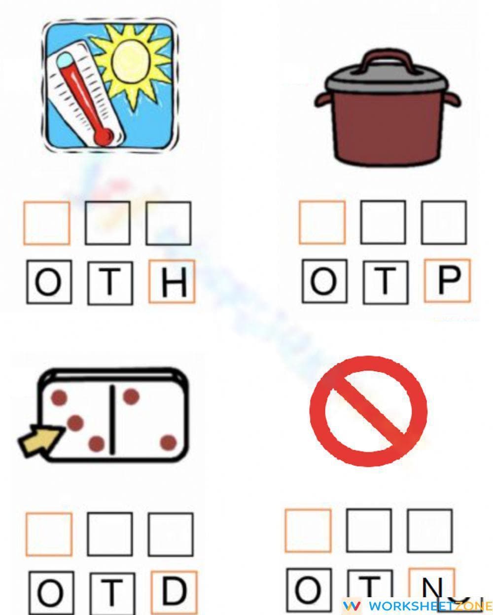 Grade 1 -OT Word Family — Printable No-Prep Worksheet - Page 1