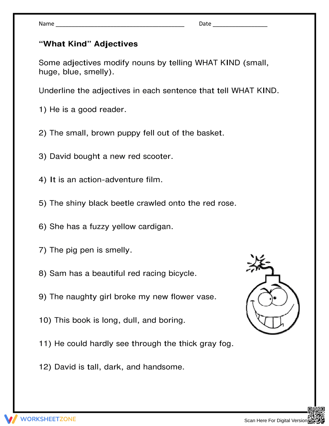 Explore Kind Adjectives - Page 1