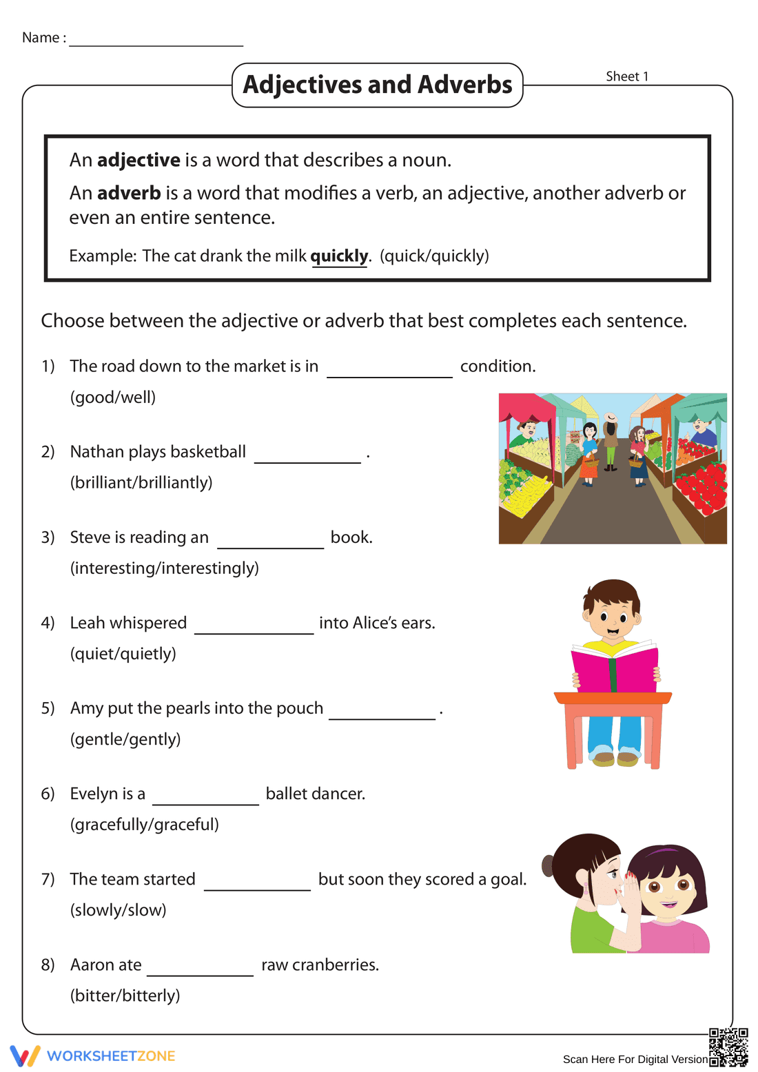Adverbs vs Adjectives Identification - Page 1