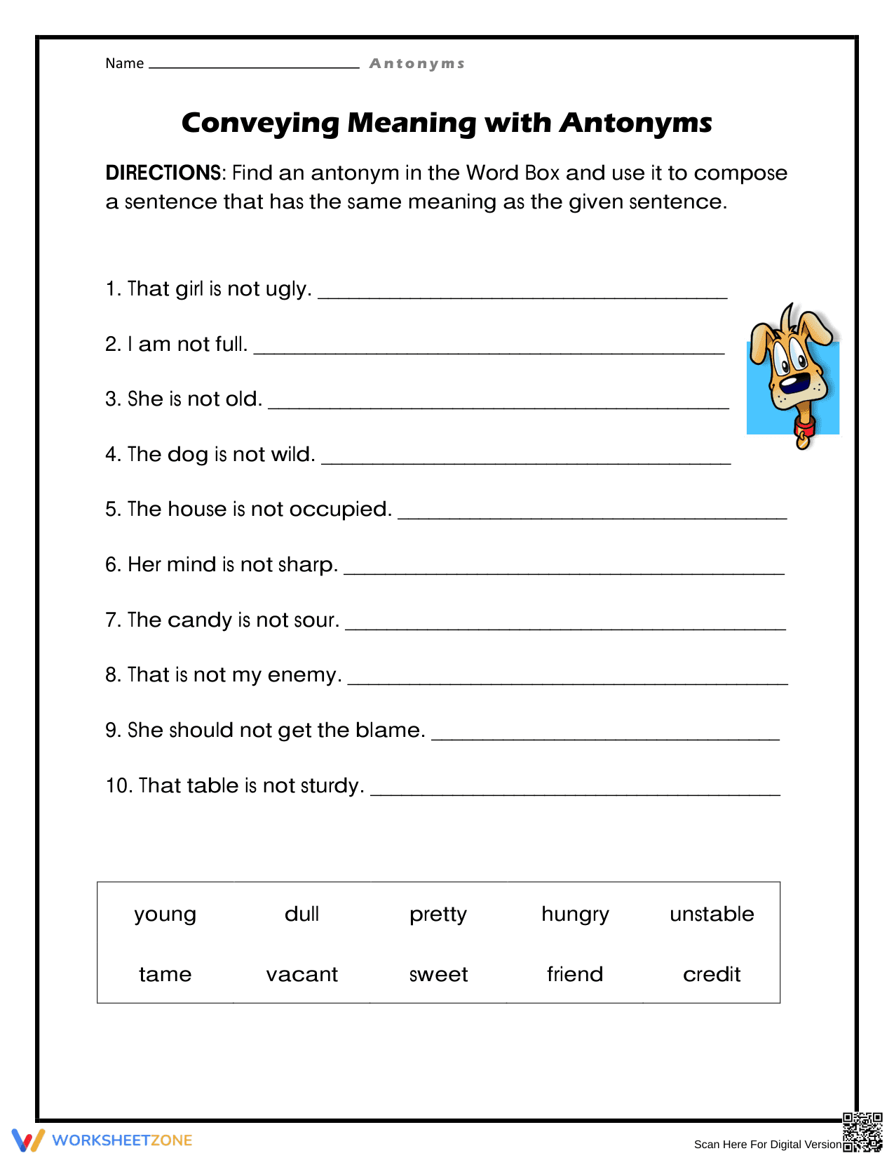 Essential Antonyms Worksheet | Grade 4 ELA Ready - Page 1