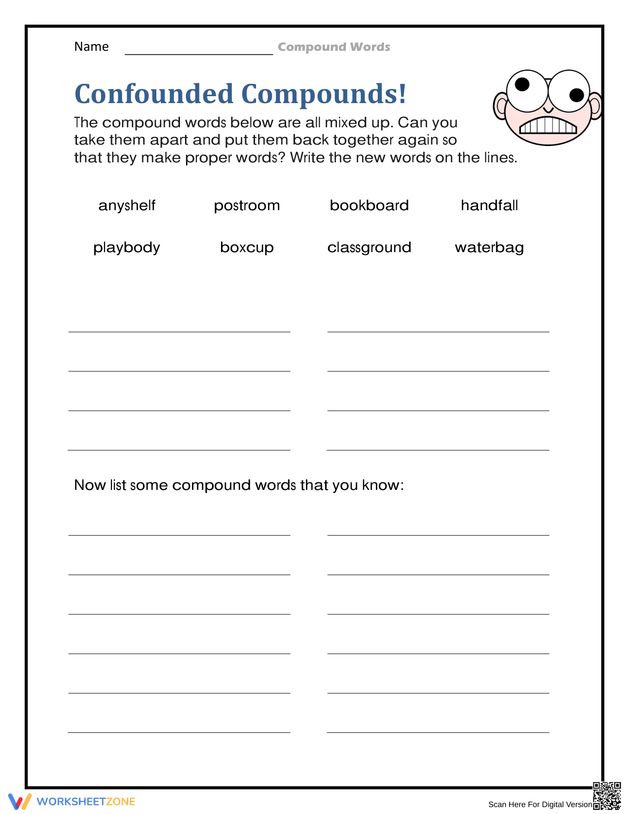 Essential Compound Words Worksheet | Grade 2 Printable - Page 1