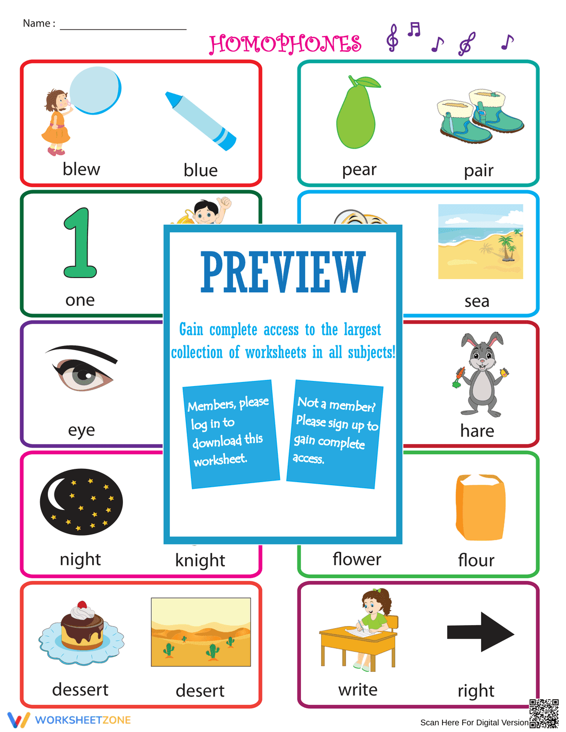 Homophones Chart: Understanding Commonly Confused Words - Page 1