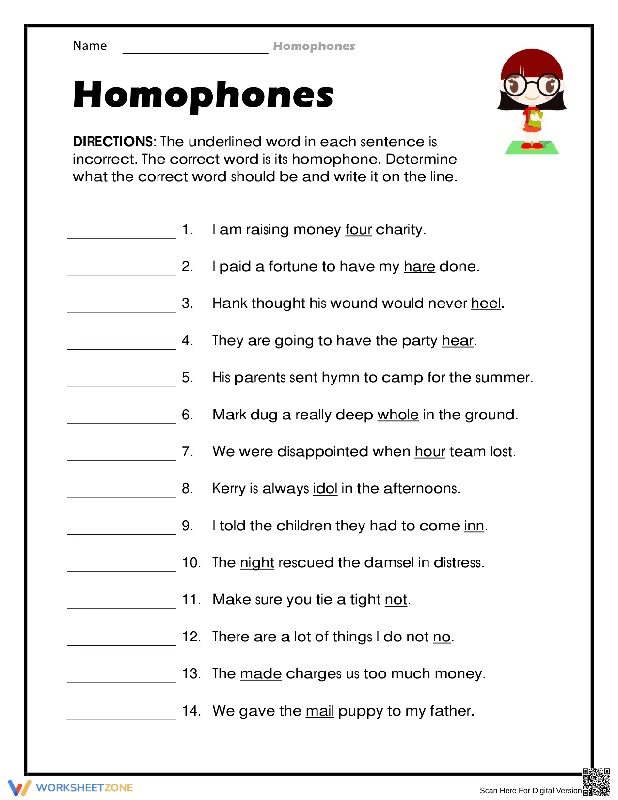 Essential Homophones Worksheet | Grade 2 ELA Ready - Page 1