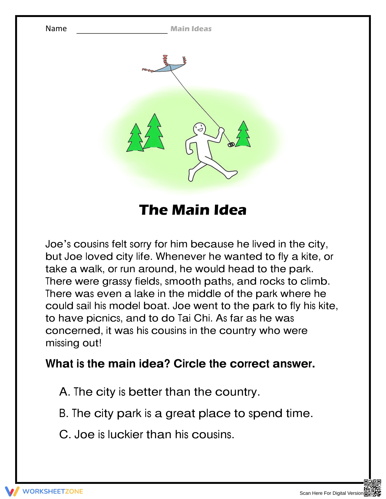 Joe Cousin: Exploring Character Traits - Page 1