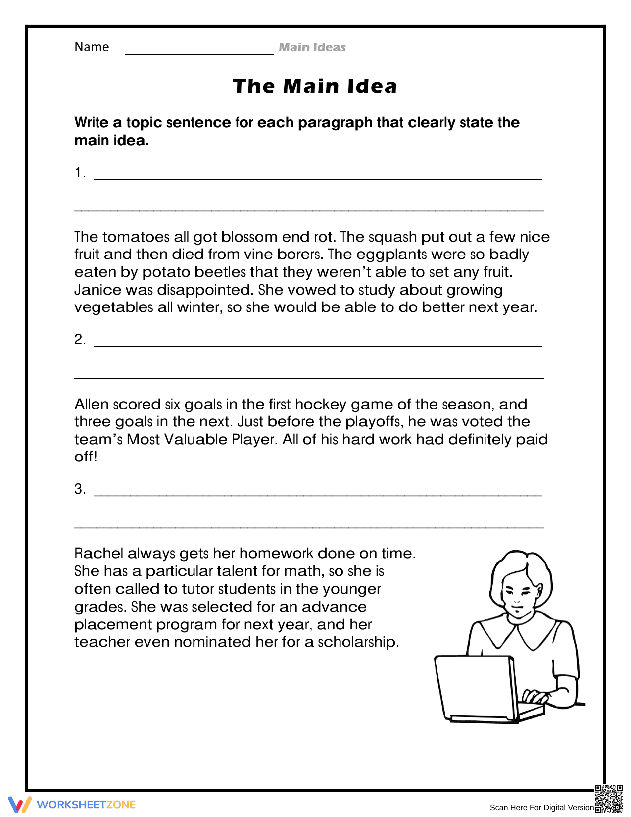 Essential Topic Sentence Practice | Grade 4 ELA - Page 1
