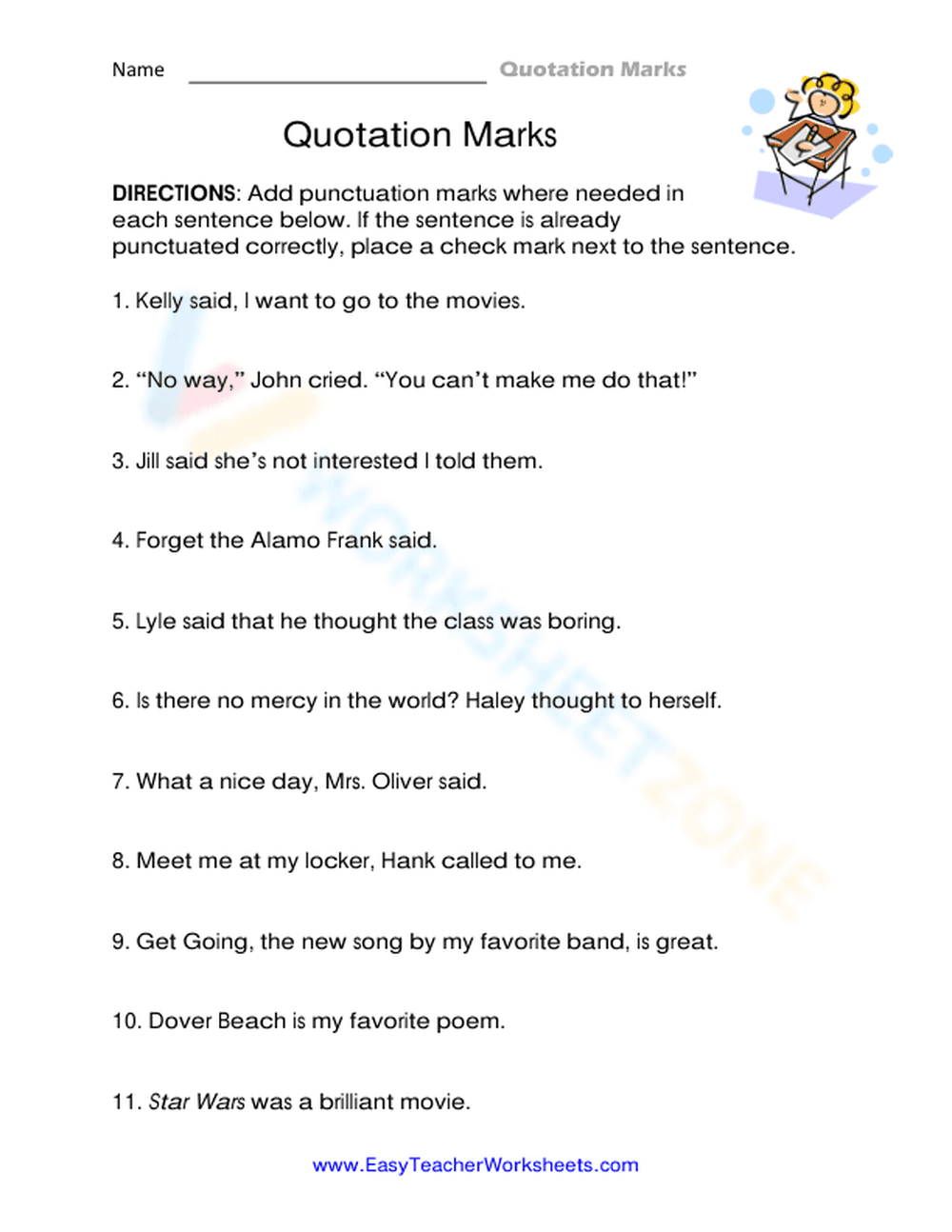 Marks For Words - Page 1