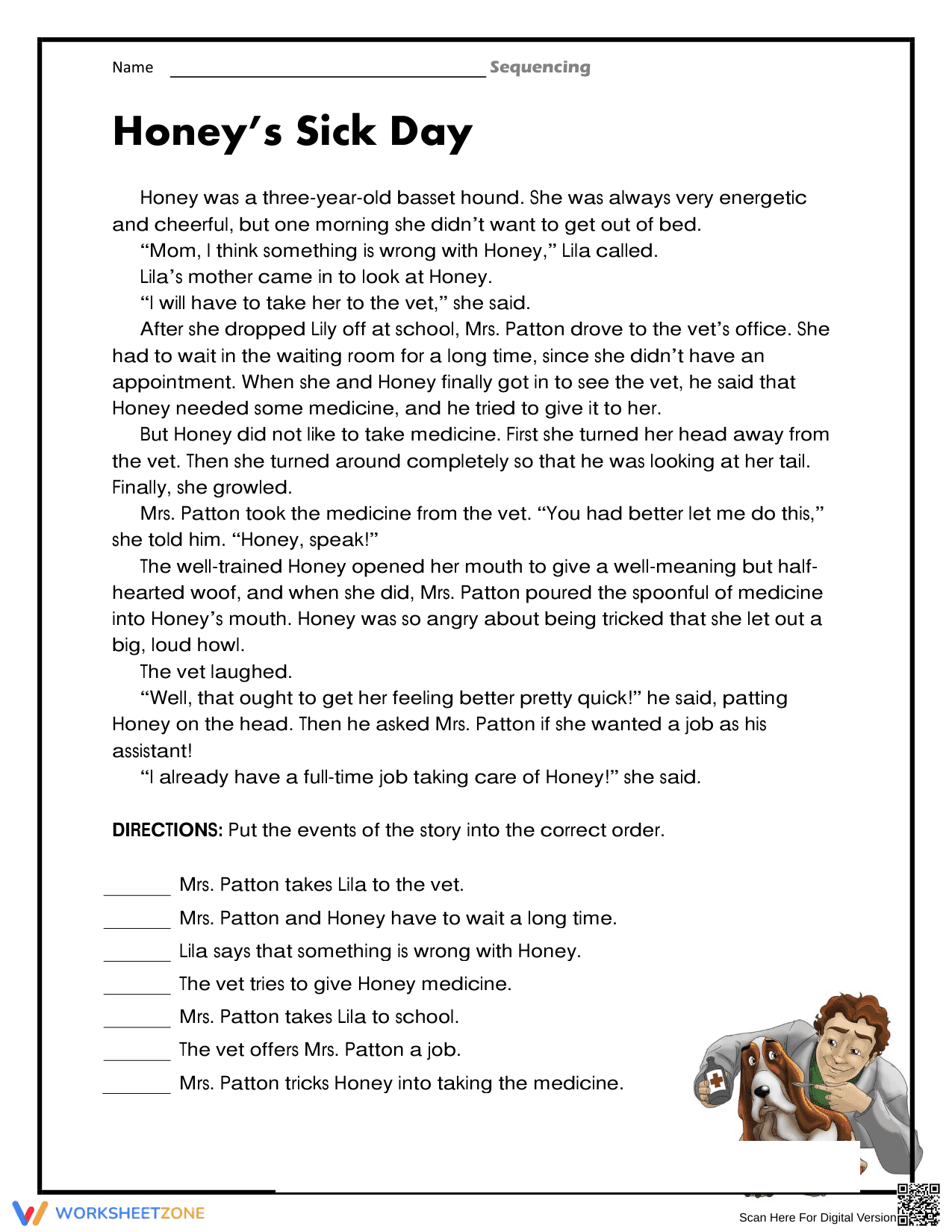 Reading Comprehension: George Gets Lost - Page 1