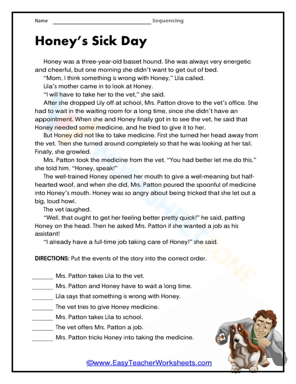 Reading Comprehension: George Gets Lost - Page 1