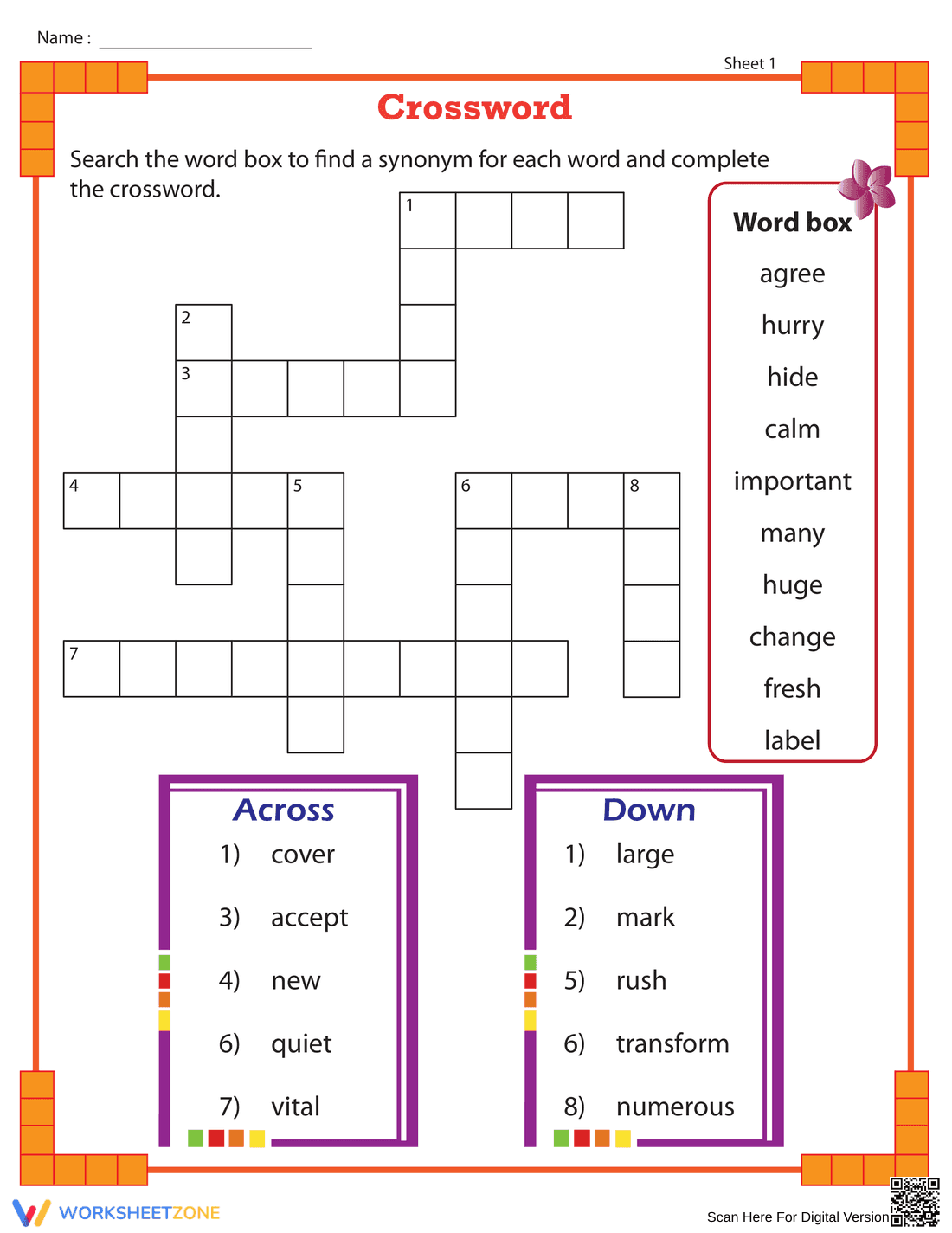 Learn and Practice Using Synonyms - Page 1