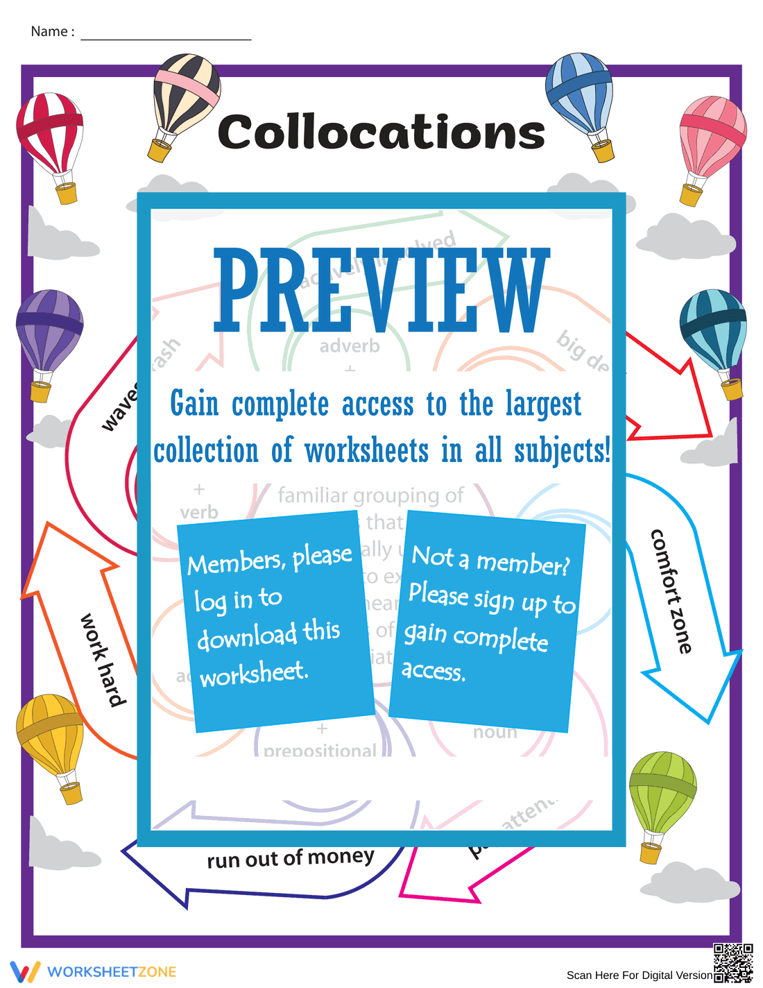 Collocations Chart: Improve Vocabulary - Page 1