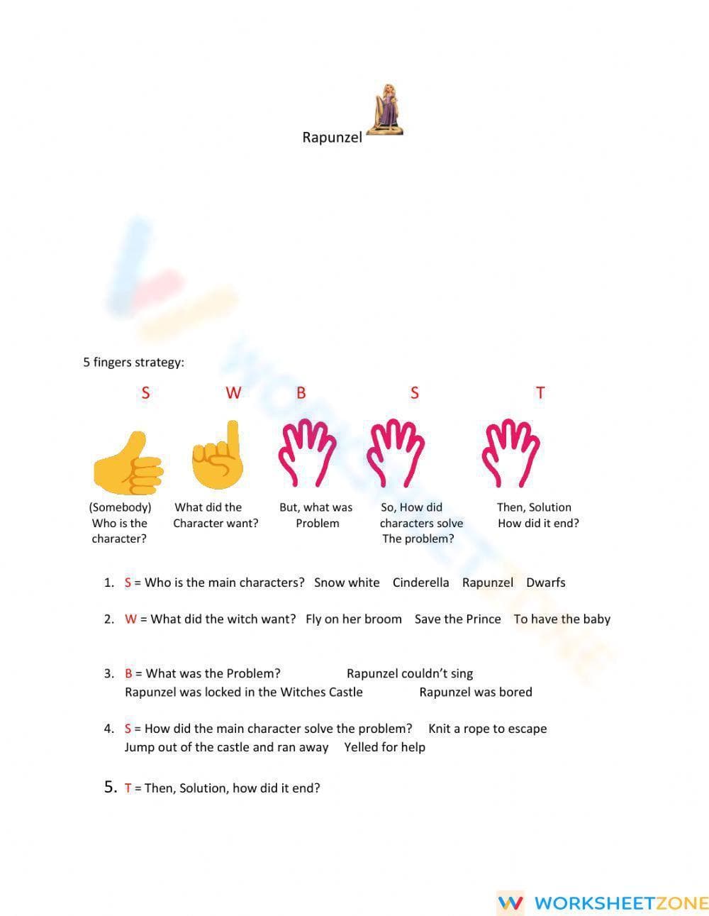 Printable Retell Story Details Worksheet | Grade 2 ELA - Page 1