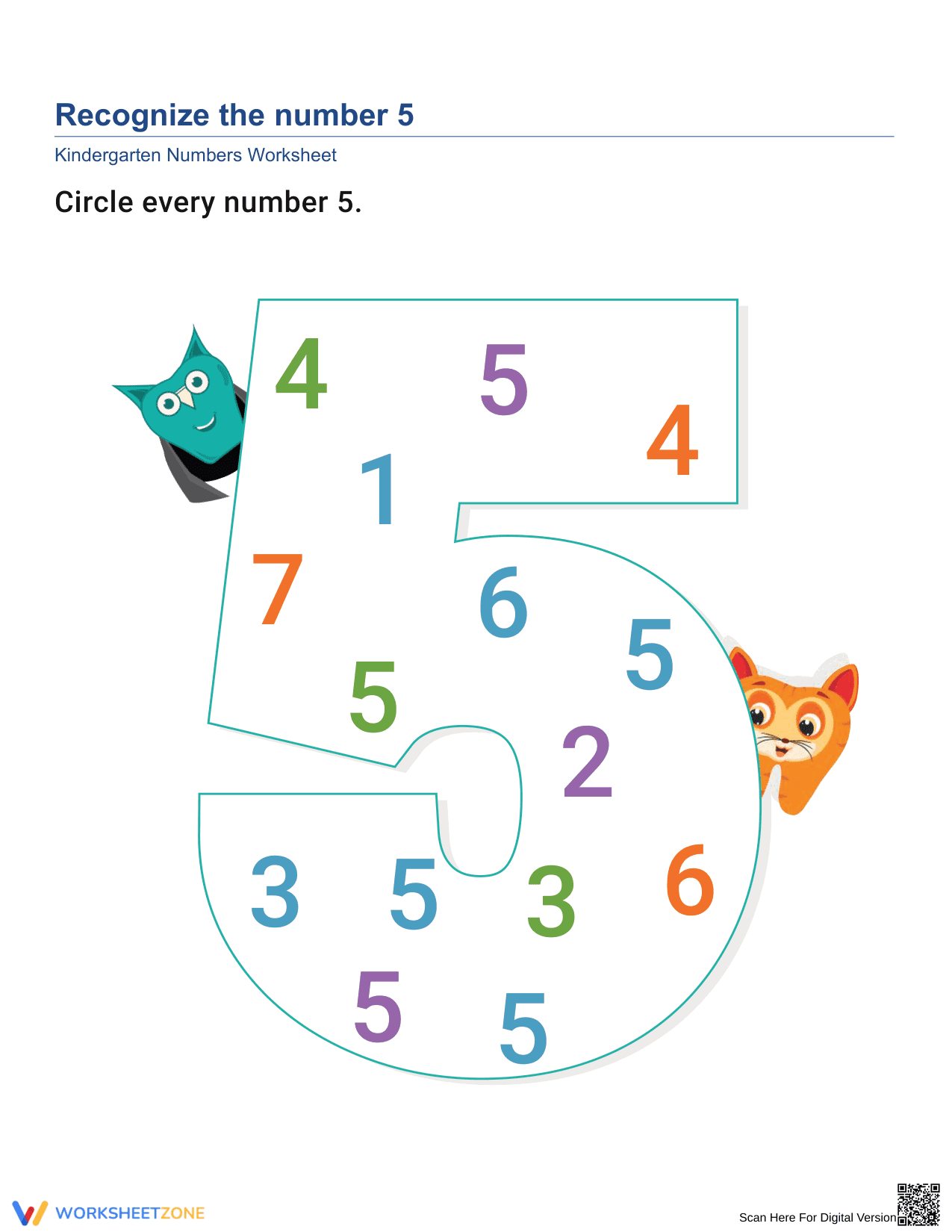 Fun with Numbers: Recognizing Numbers from 1-10 - Page 1