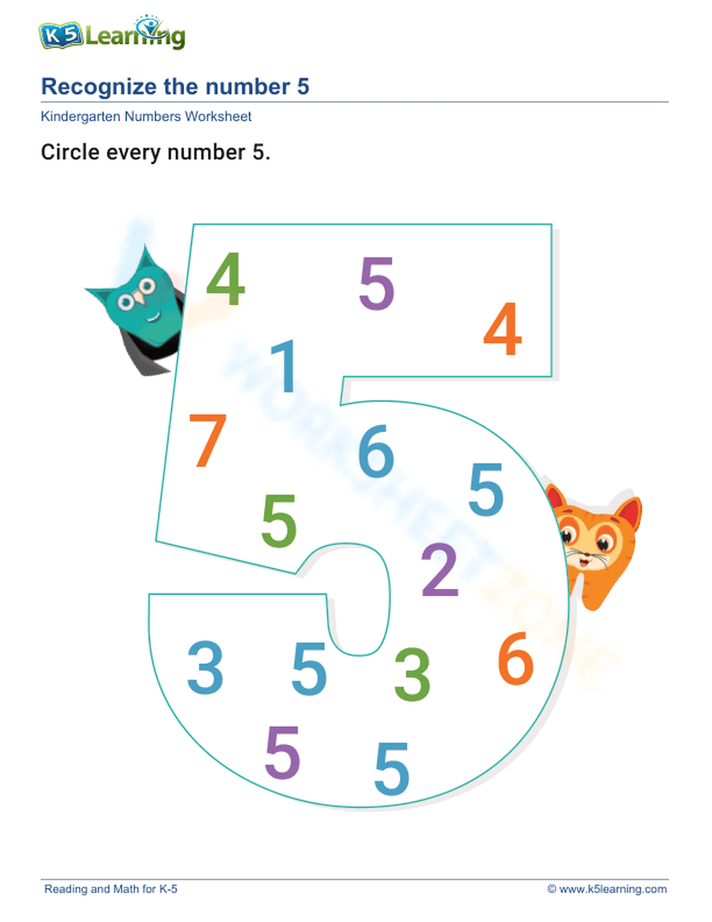 Fun with Numbers: Recognizing Numbers from 1-10 - Page 1