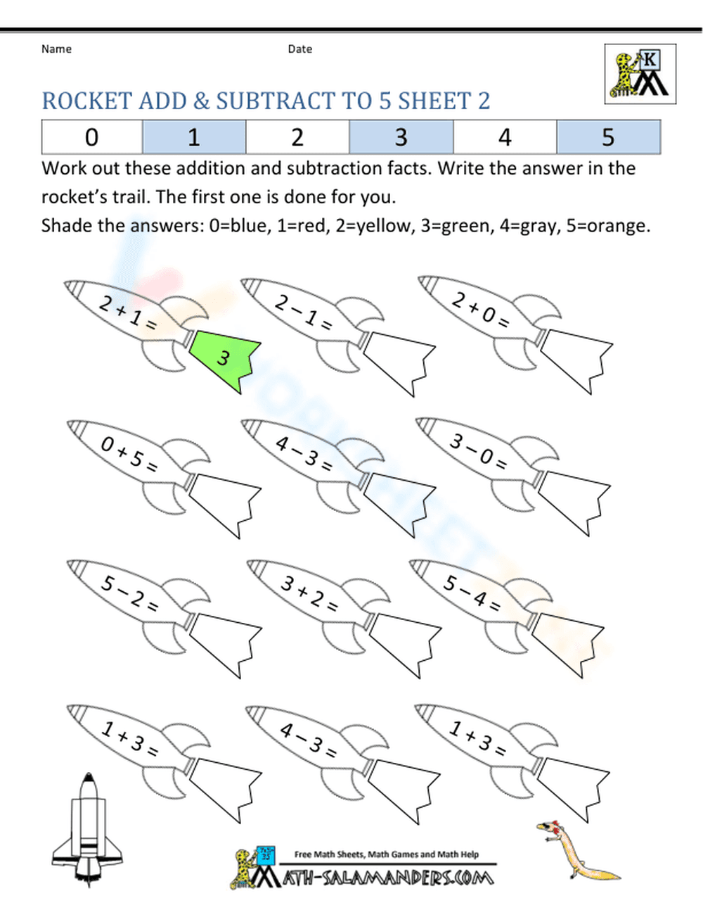 Simple addition - sums to 20 - Page 1