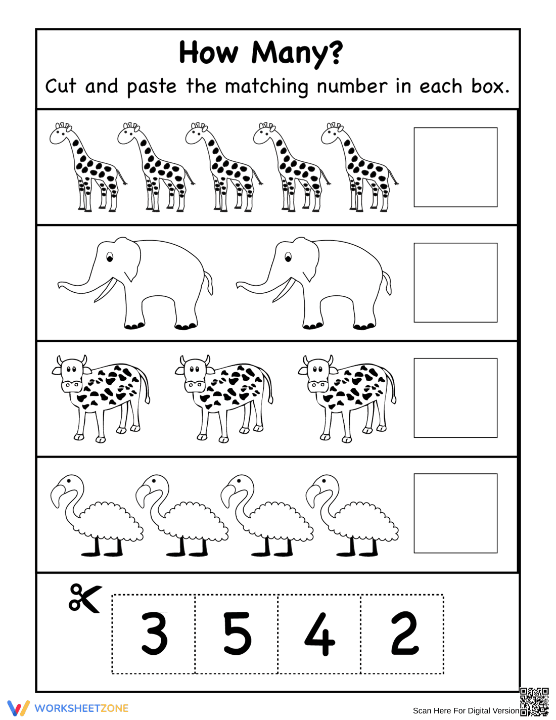 Creative Counting: Count, Cut, and Paste 1-10 - Page 1