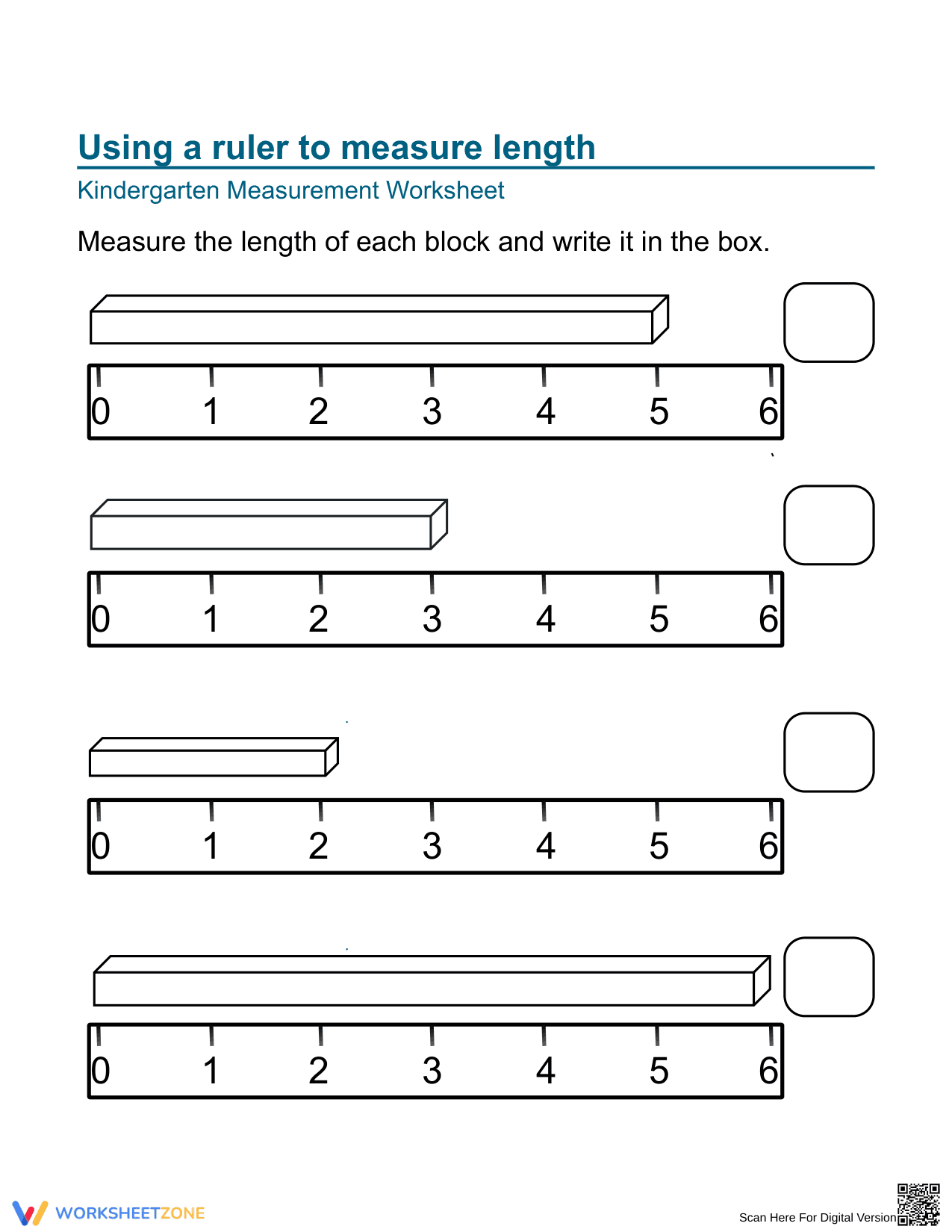 Measure Objects With a Scale - Page 1