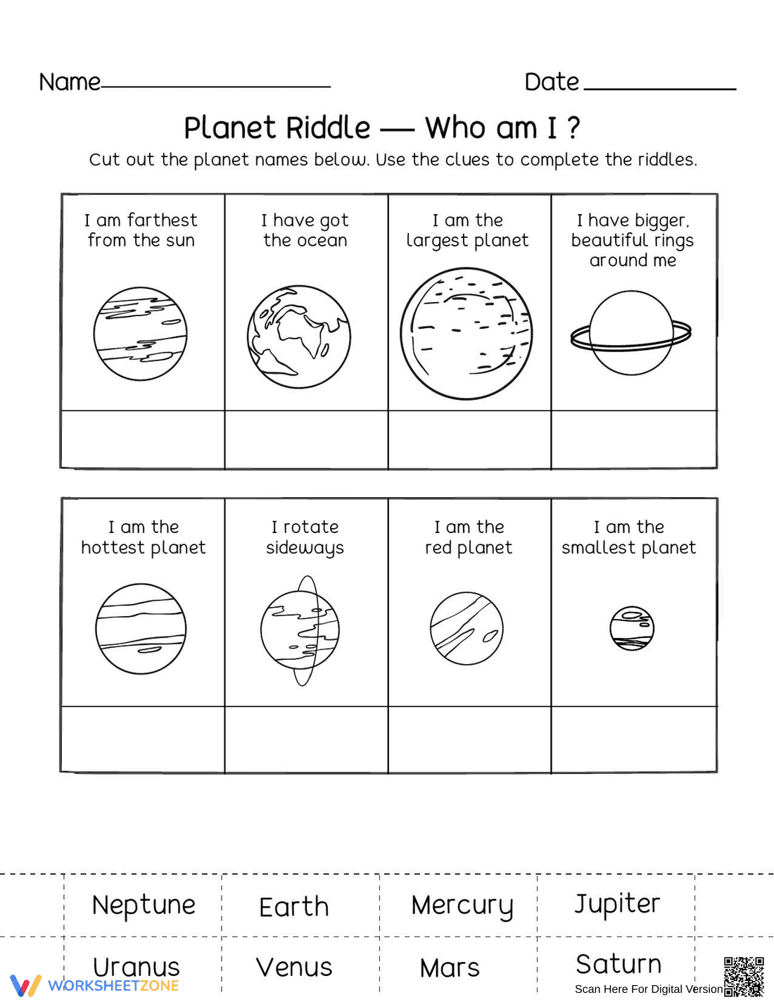 Funny Riddles About Planets - Page 1