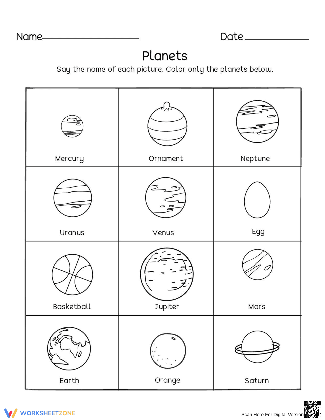 Recognizing Planets in the Solar System - Page 1