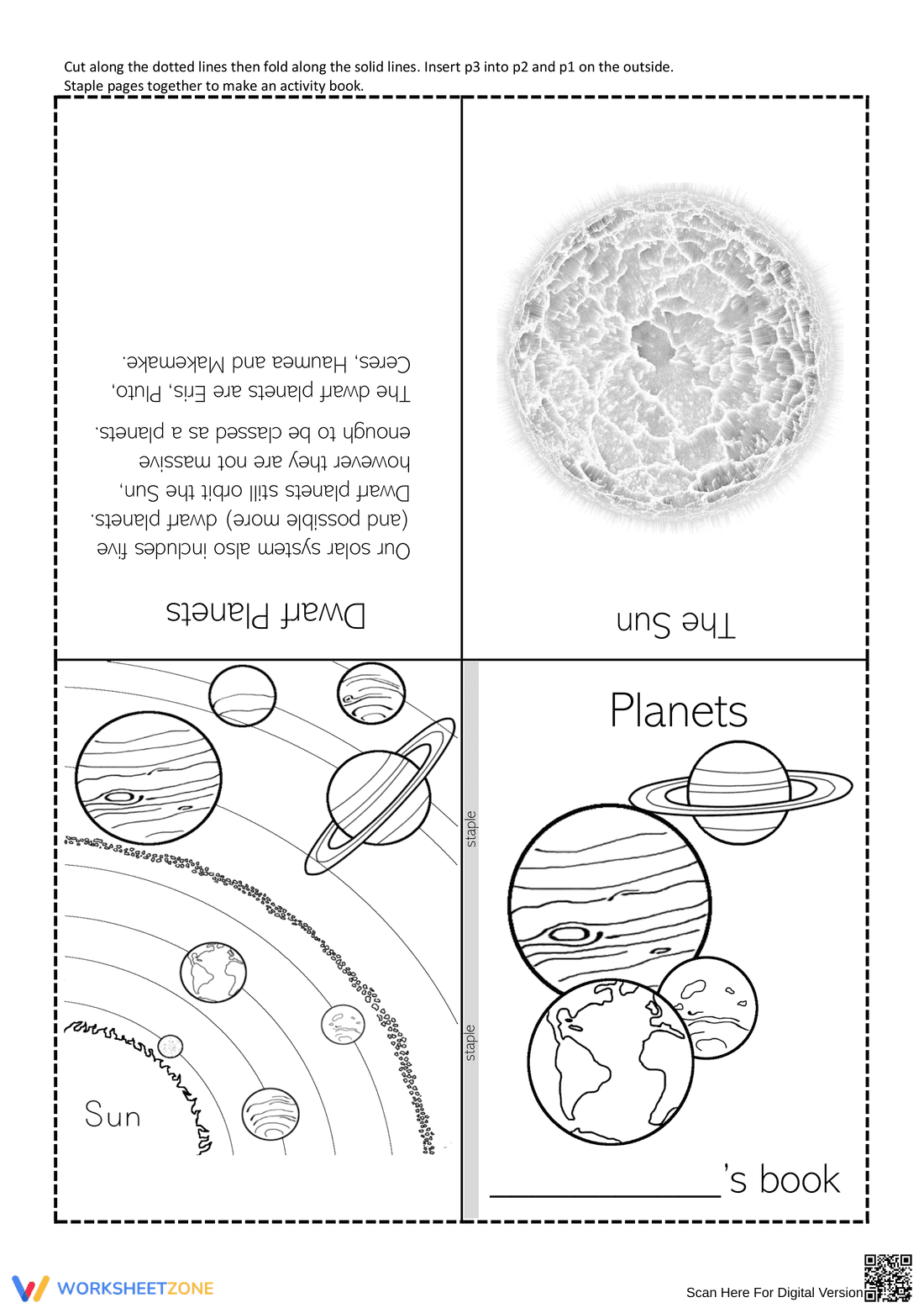 Create a Planet Folding Booklet - Page 1