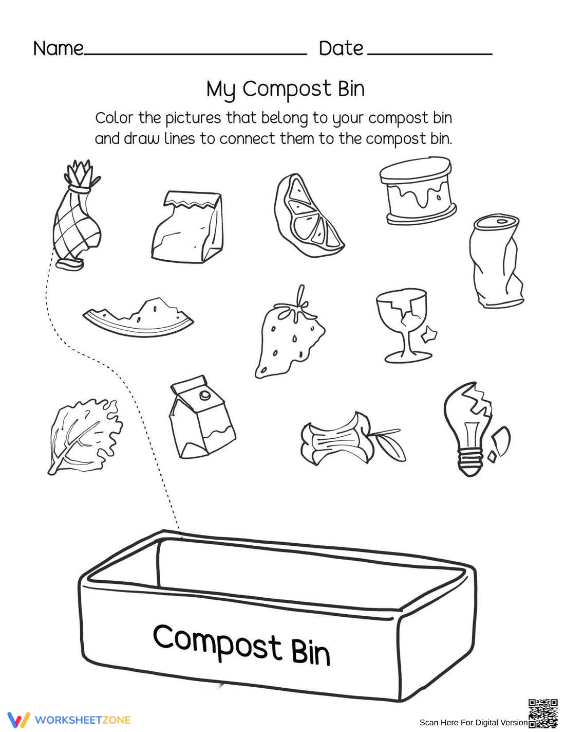 Essential Composting Worksheet | Grade 1-3 Science - Page 1