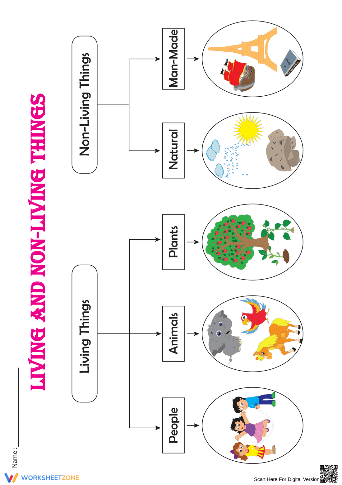 Grade 1 Living and Non-Living Things Chart | Essential Ready - Page 1